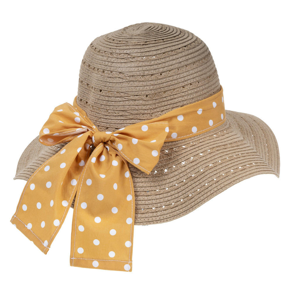 Chapeau Femme Capeline Foulard Orange - Isotoner