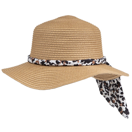 Chapeau Femme canotier foulard animal - Isotoner