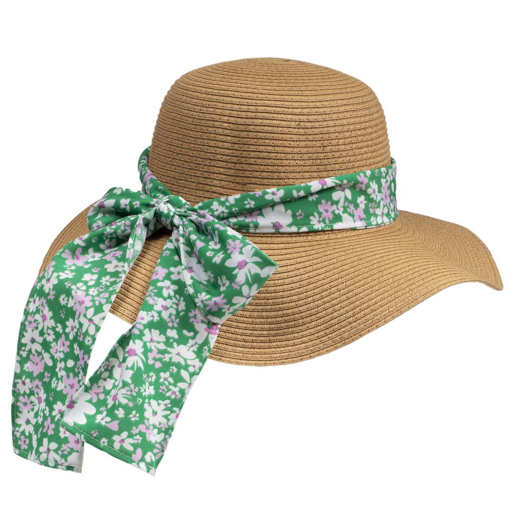 #coloris_foulard fleurs vertes