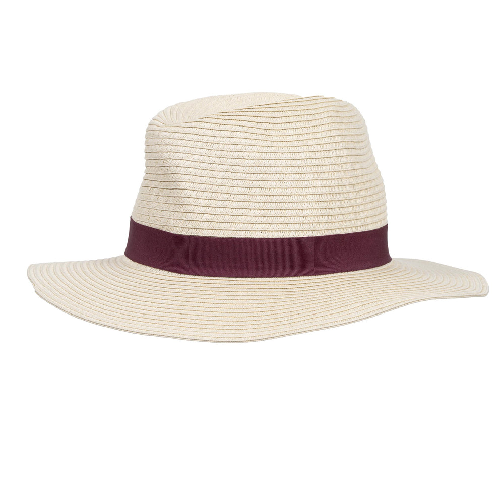 Chapeau Femme Fedora lien Bordeaux - Isotoner