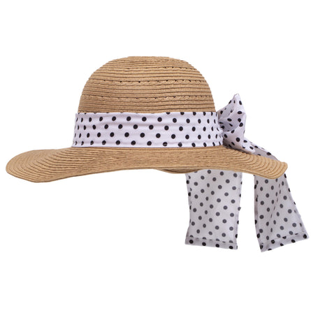 Chapeau capeline Femme Foulard pois - Isotoner