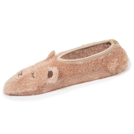 Chaussettes Femme 3D maille peluche Beige - Isotoner