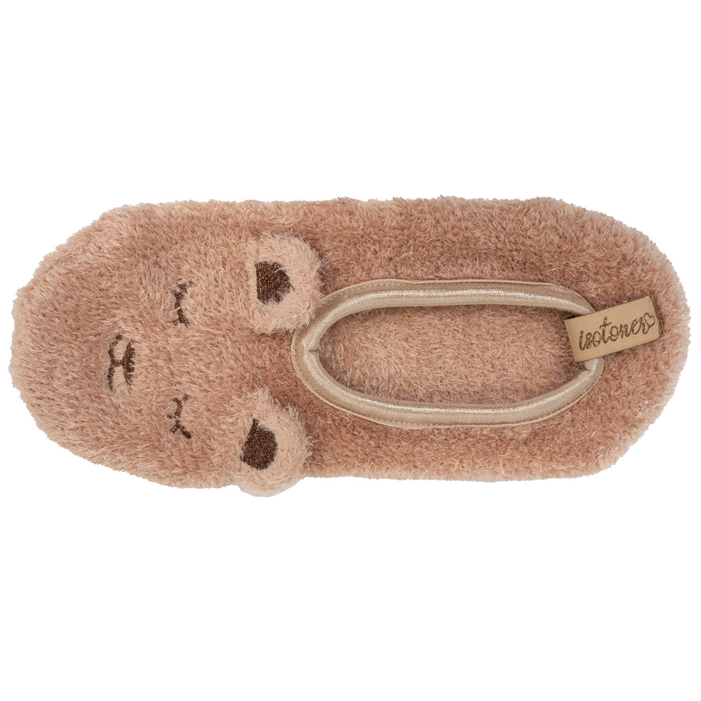 Chaussettes Femme 3D peluche Beige - Isotoner