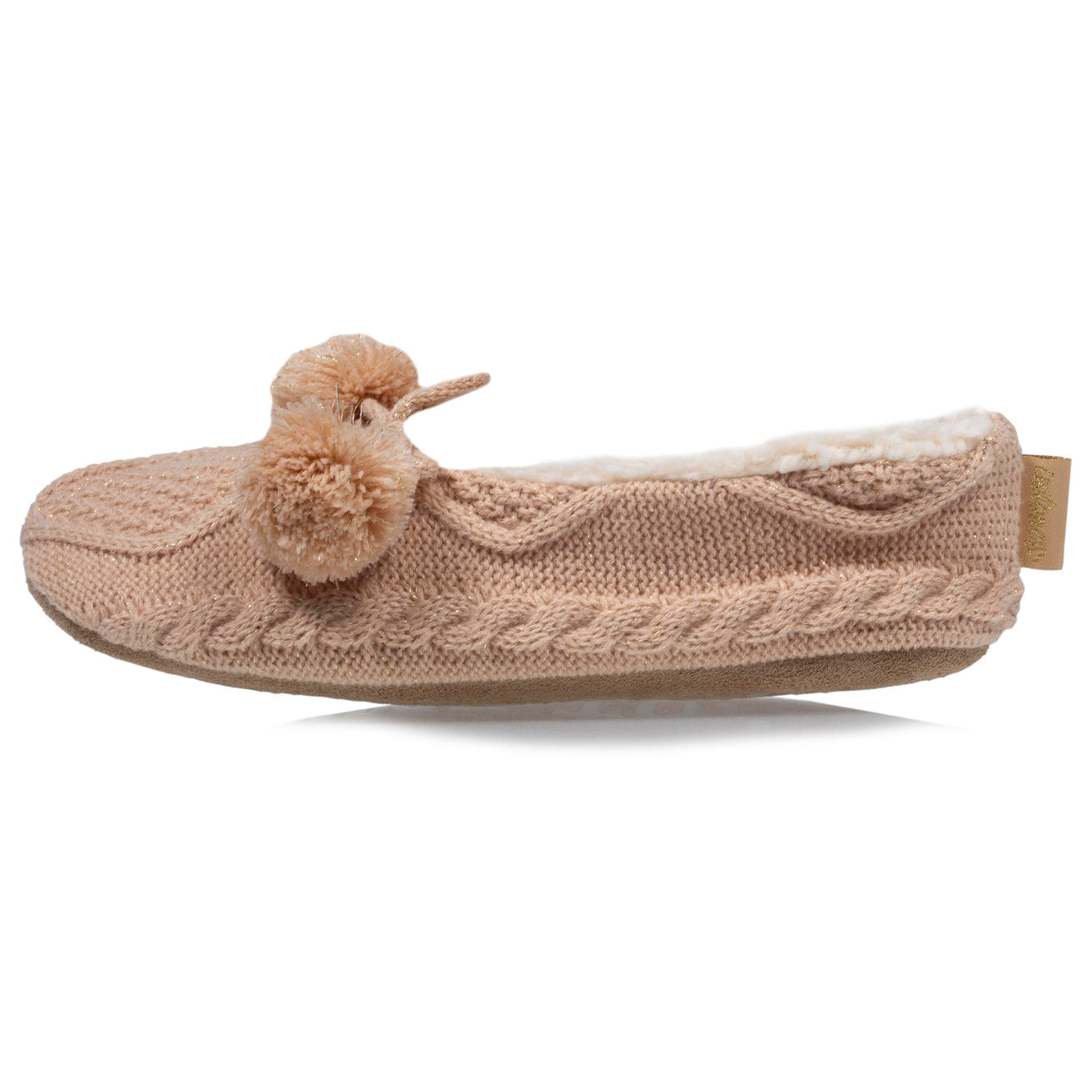 Chaussettes-chaussons Femme Pompons