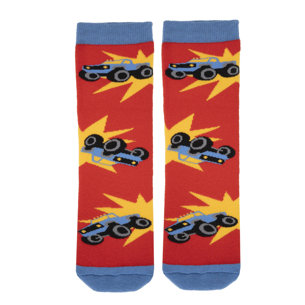 Chaussettes antidérapantes Enfant Rouge 5/8 ans - Isotoner