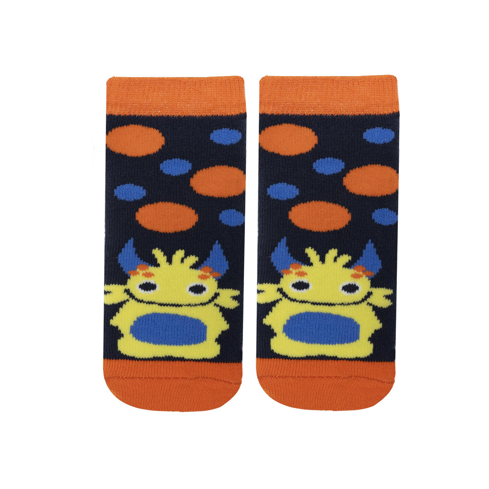 Chaussettes anti-dérapantes Enfant Orange 1/4 ans - Isotoner