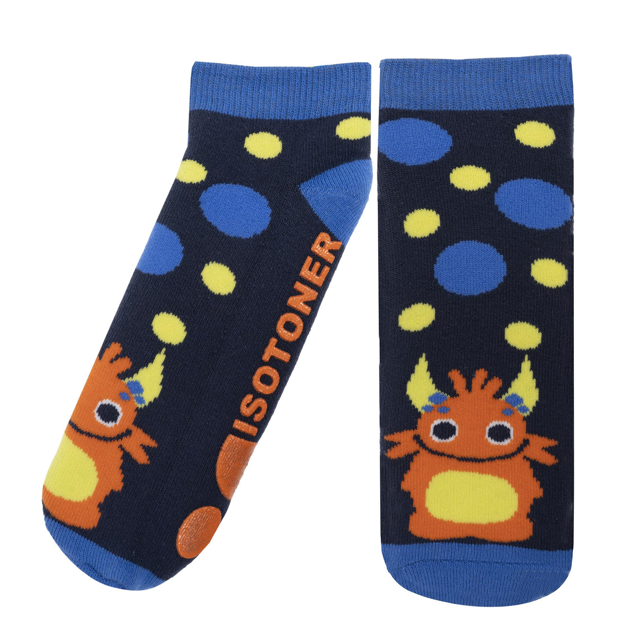 Chaussettes antidérapantes Enfant Orange 5/8 ans
