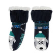 Chaussettes fourrées Enfant Marine Noël 1/8 ans