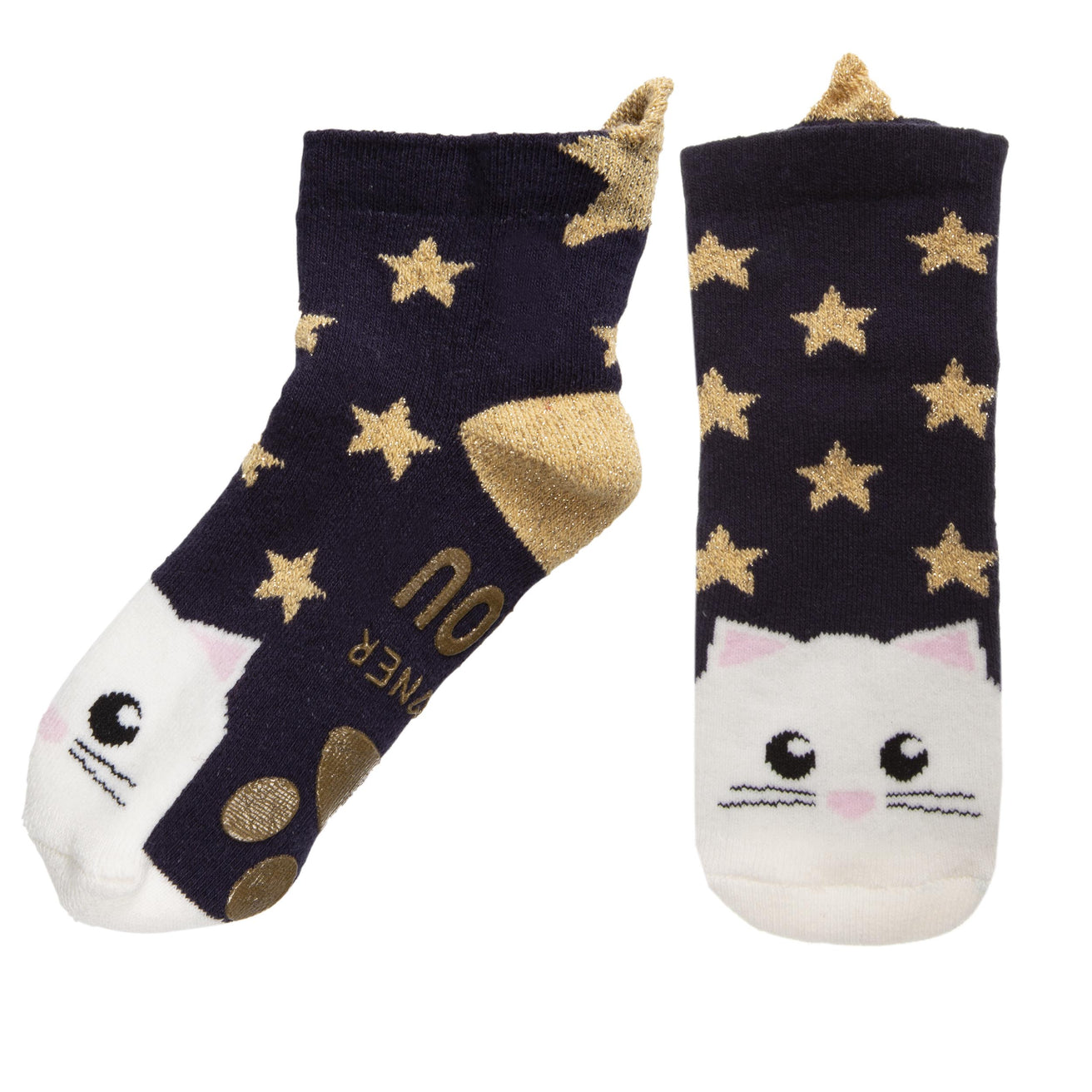 Chaussettes antidérapantes Enfant Chat 1/4 ans