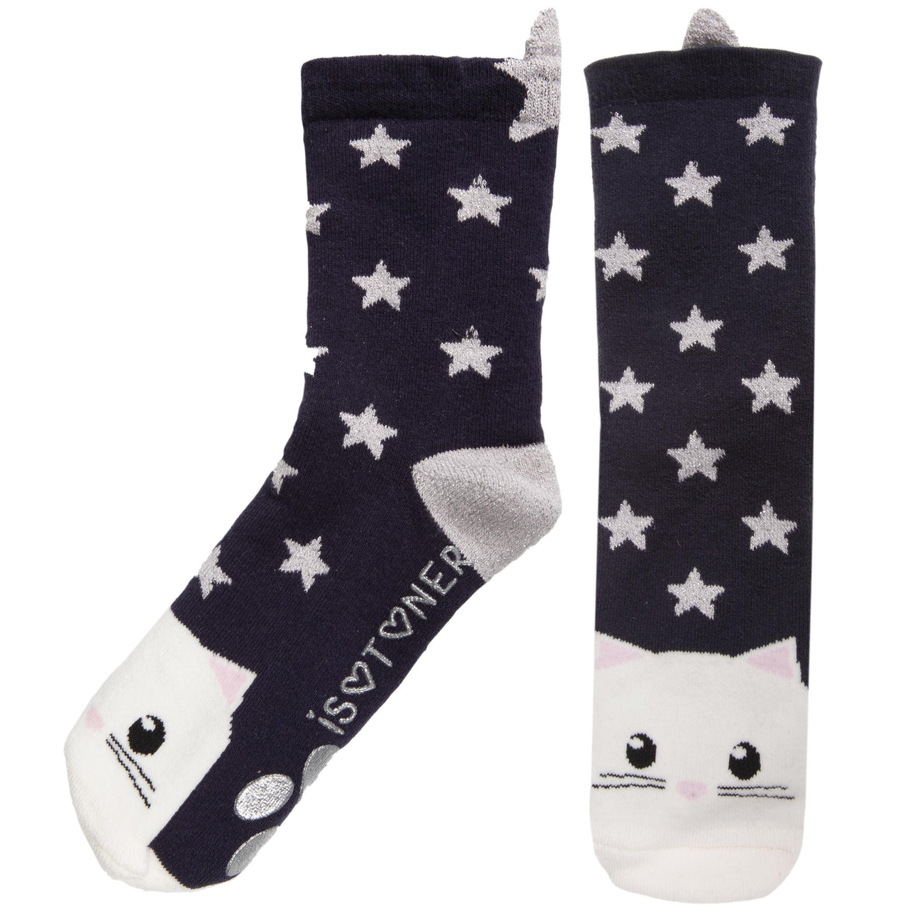 Chaussettes antidérapantes Enfant Chat 5/8 ans