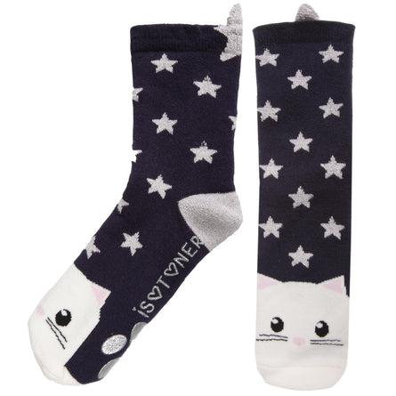 Chaussettes antidérapantes Enfant Chat 5/8 ans - Isotoner