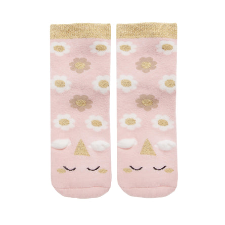 Chaussettes antidérapantes Enfant Licorne rose 1/4 ans - Isotoner