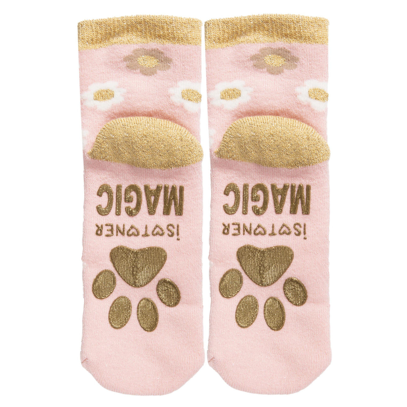 Chaussettes antidérapantes Enfant Licorne rose 1/4 ans