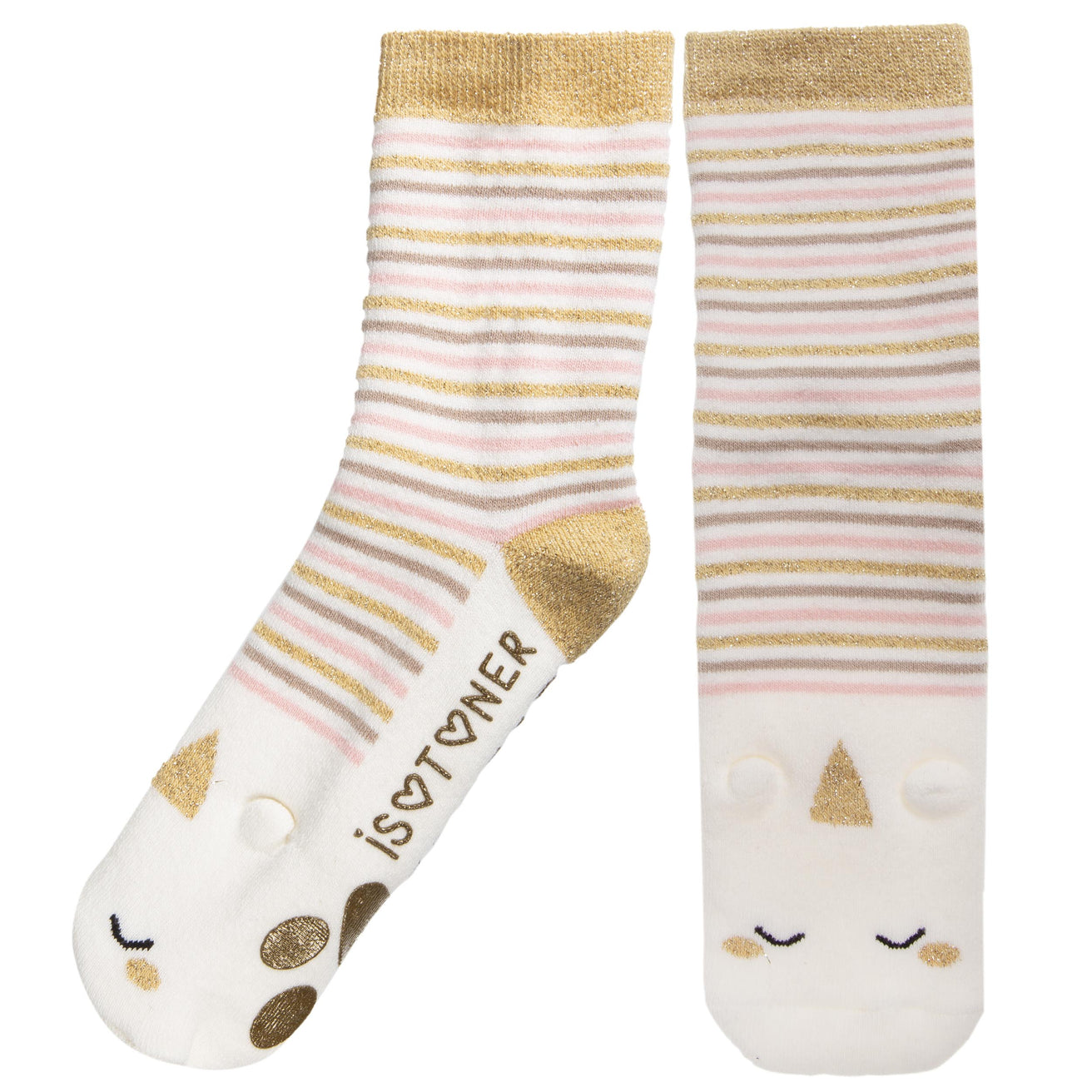 Chaussettes antidérapantes Enfant Licorne rose 5/8 ans