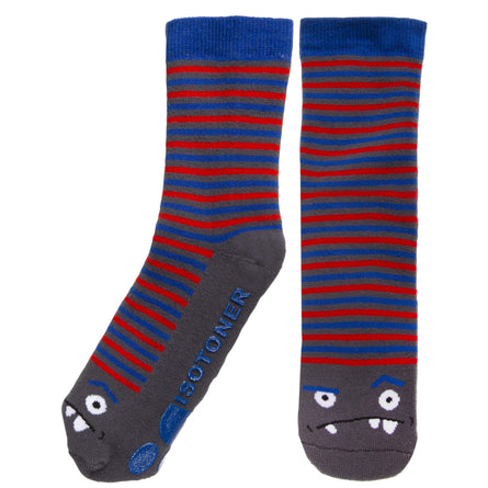 Chaussettes antidérapantes Enfant Monstre 5/8 ans - Isotoner