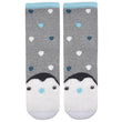 Chaussettes basses antidérapantes Enfant Pingouin Gris 5/8 ans