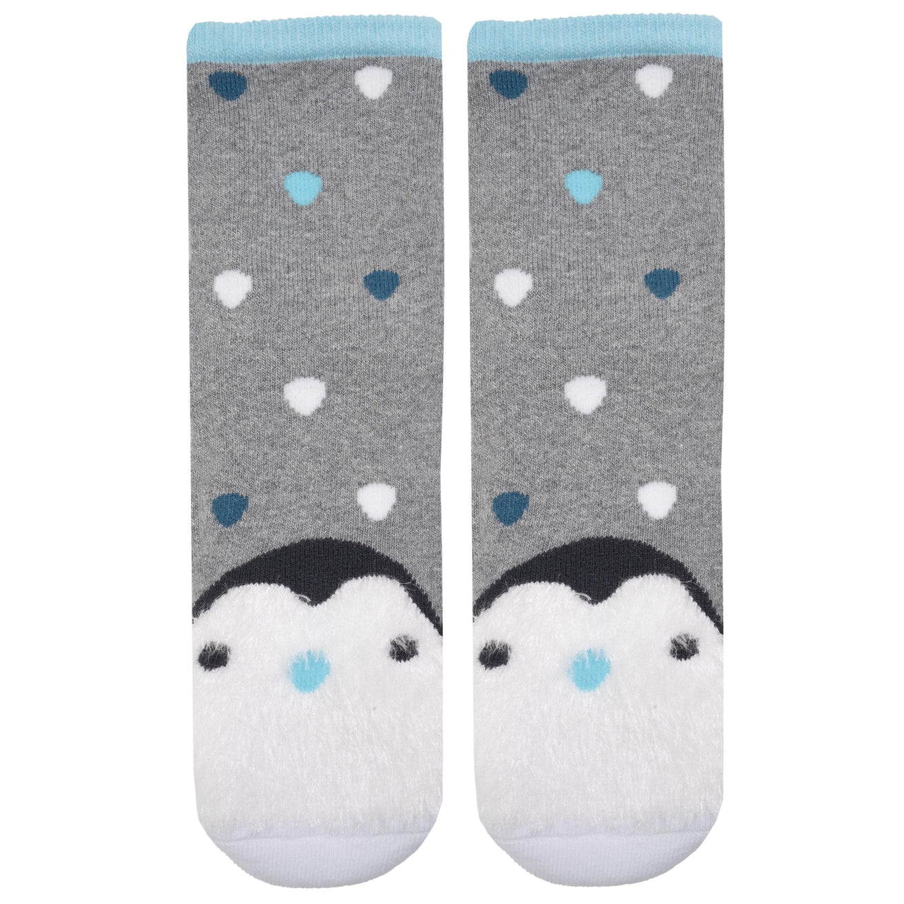 Chaussettes basses antidérapantes Enfant Pingouin Gris 5/8 ans