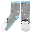 Chaussettes basses antidérapantes Enfant Pingouin Gris 5/8 ans