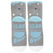 Chaussettes basses antidérapantes Enfant Pingouin Gris 5/8 ans