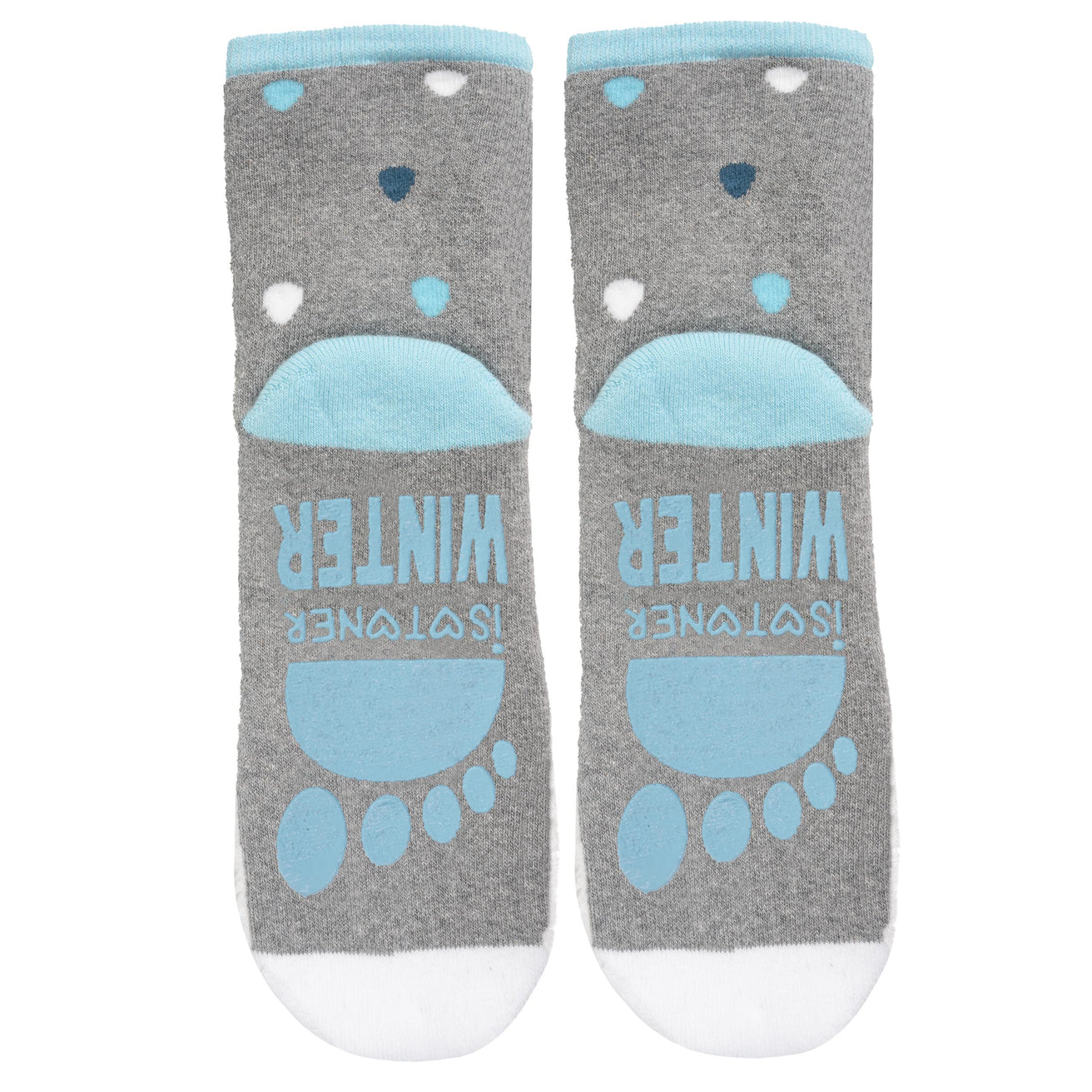 Chaussettes basses antidérapantes Enfant Pingouin Gris 5/8 ans