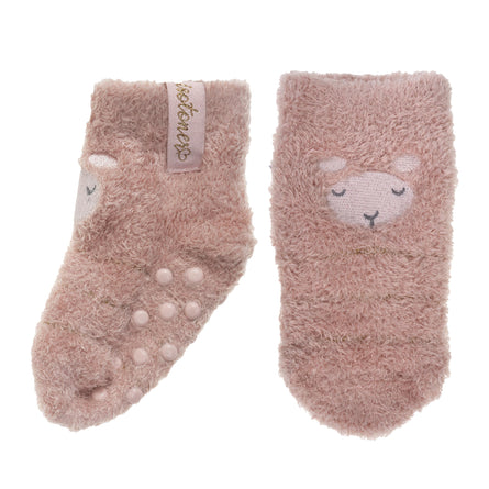 Chaussettes basses antidérapantes Fille Mouton Blush 1/4 ans - Isotoner