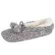 Chaussettes-chaussons Femme maille Gris chiné