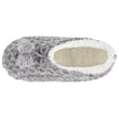 Chaussettes-chaussons Femme maille Gris chiné