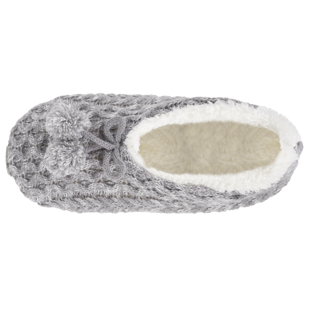 Chaussettes-chaussons Femme maille Gris chiné - Isotoner