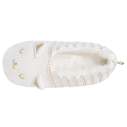 Chaussettes-chaussons fourrées Femme Chat Ivoire - Isotoner