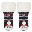 Chaussettes fourrées Enfant Noël Marine 1/8 ans