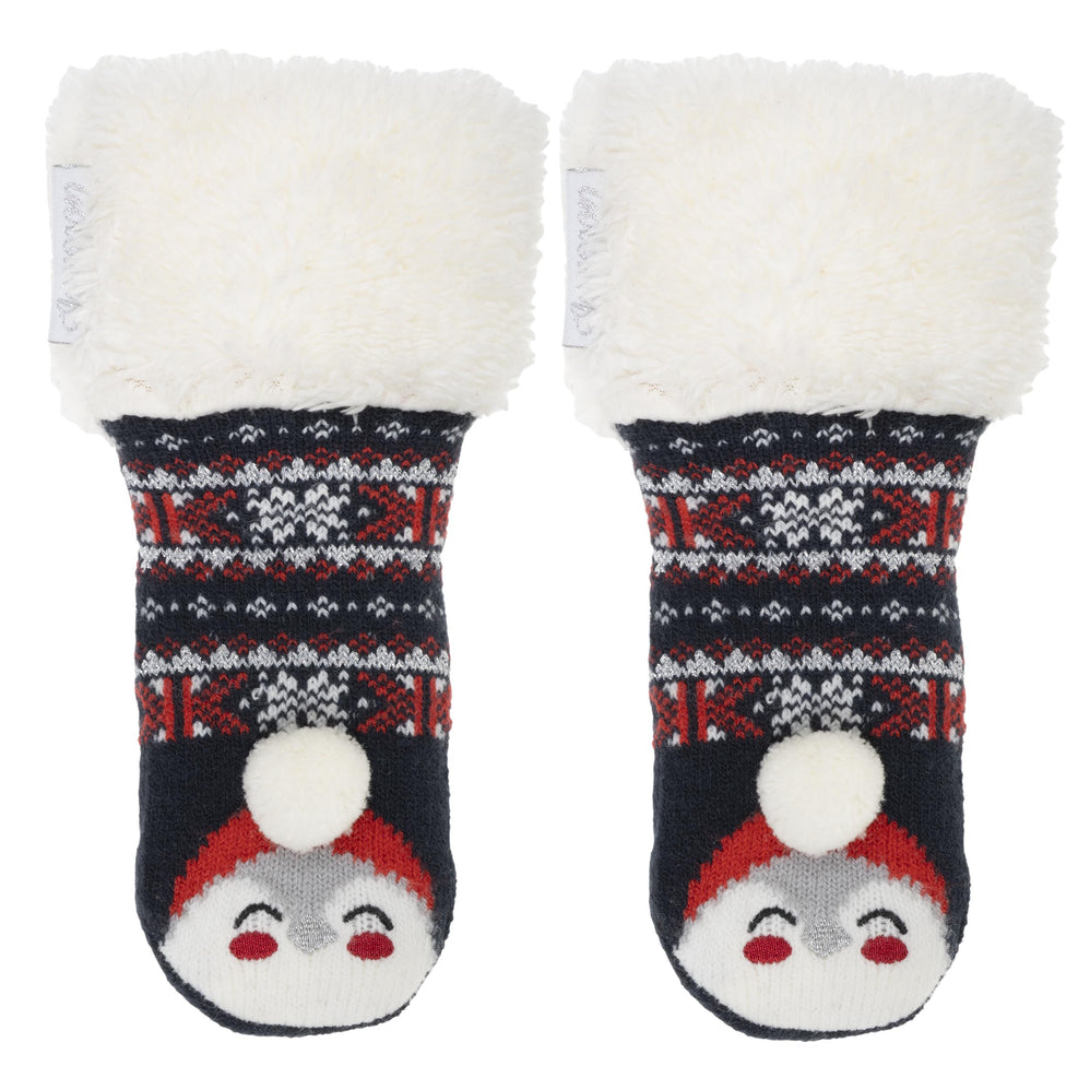 Chaussettes fourrées Enfant Noël Marine 1/8 ans - Isotoner
