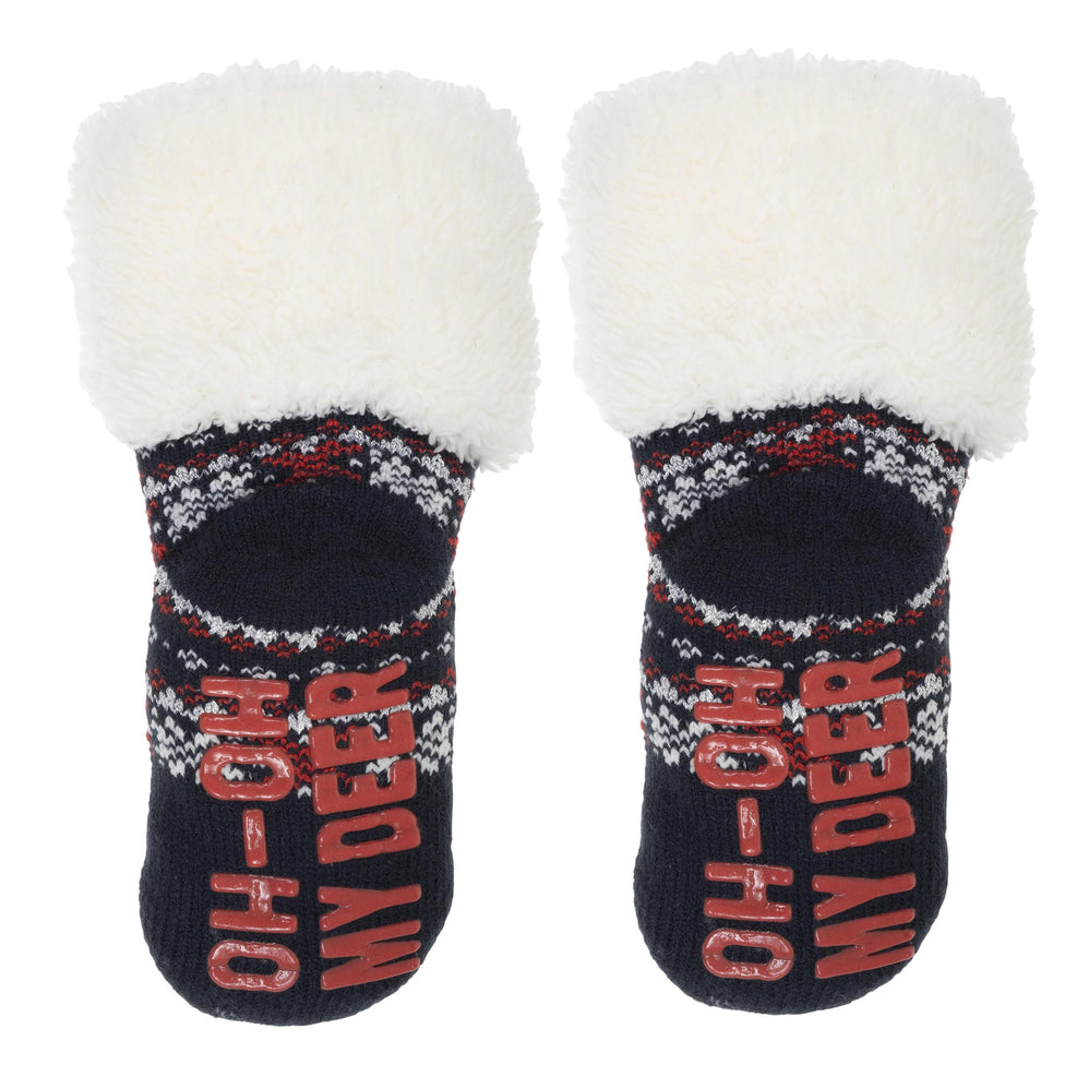 Chaussettes fourrées Enfant Noël Marine 1/8 ans - Isotoner