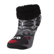 Chaussettes fourrées Enfant Ours Noël Gris 1/8 ans