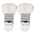 Chaussettes fourrées Enfant Pingouin Gris chiné