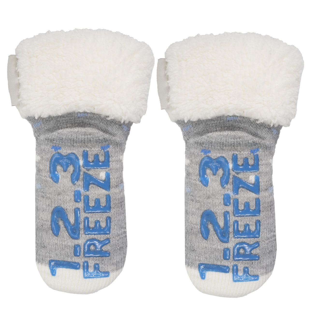 Chaussettes fourrées Enfant Pingouin Gris chiné