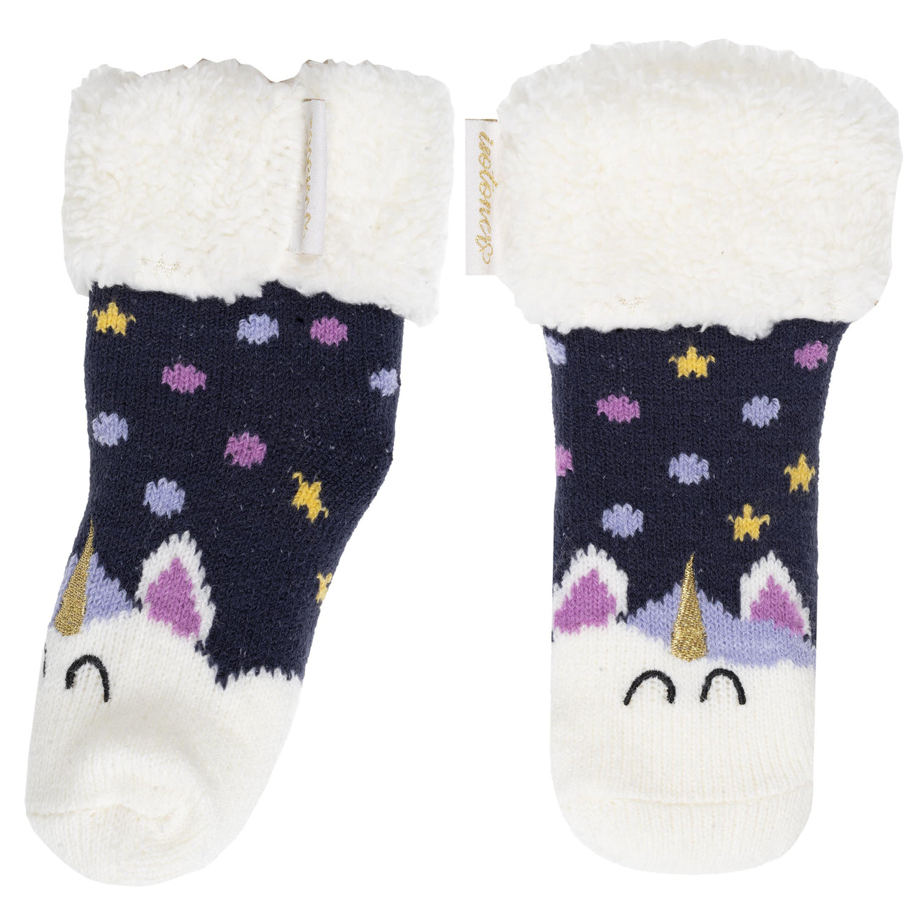 Chaussettes fourrées Enfant Marine 1/8 ans