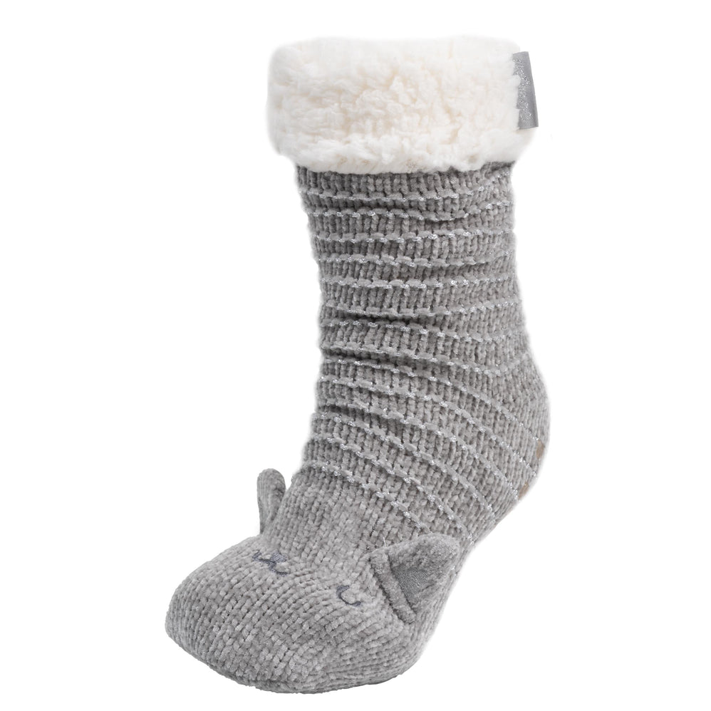 Chaussettes fourrées Femme Chat Gris - Isotoner