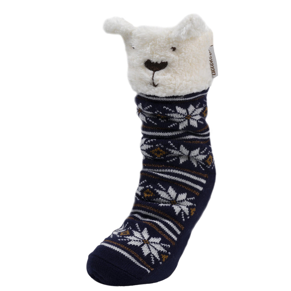 Chaussettes fourrées Femme Jacquard marine - Isotoner