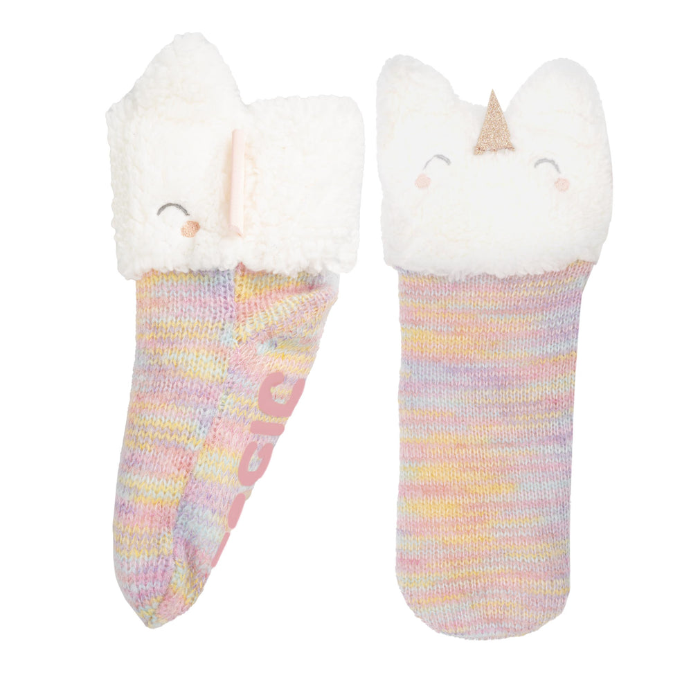 Chaussettes fourrées Fille Licorne Multicolor - Isotoner