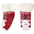 Chaussettes fourrées Fille Noël Rouge 1/8 ans