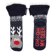 Chaussettes fourrées enfant Noël Marine 1/8 ans
