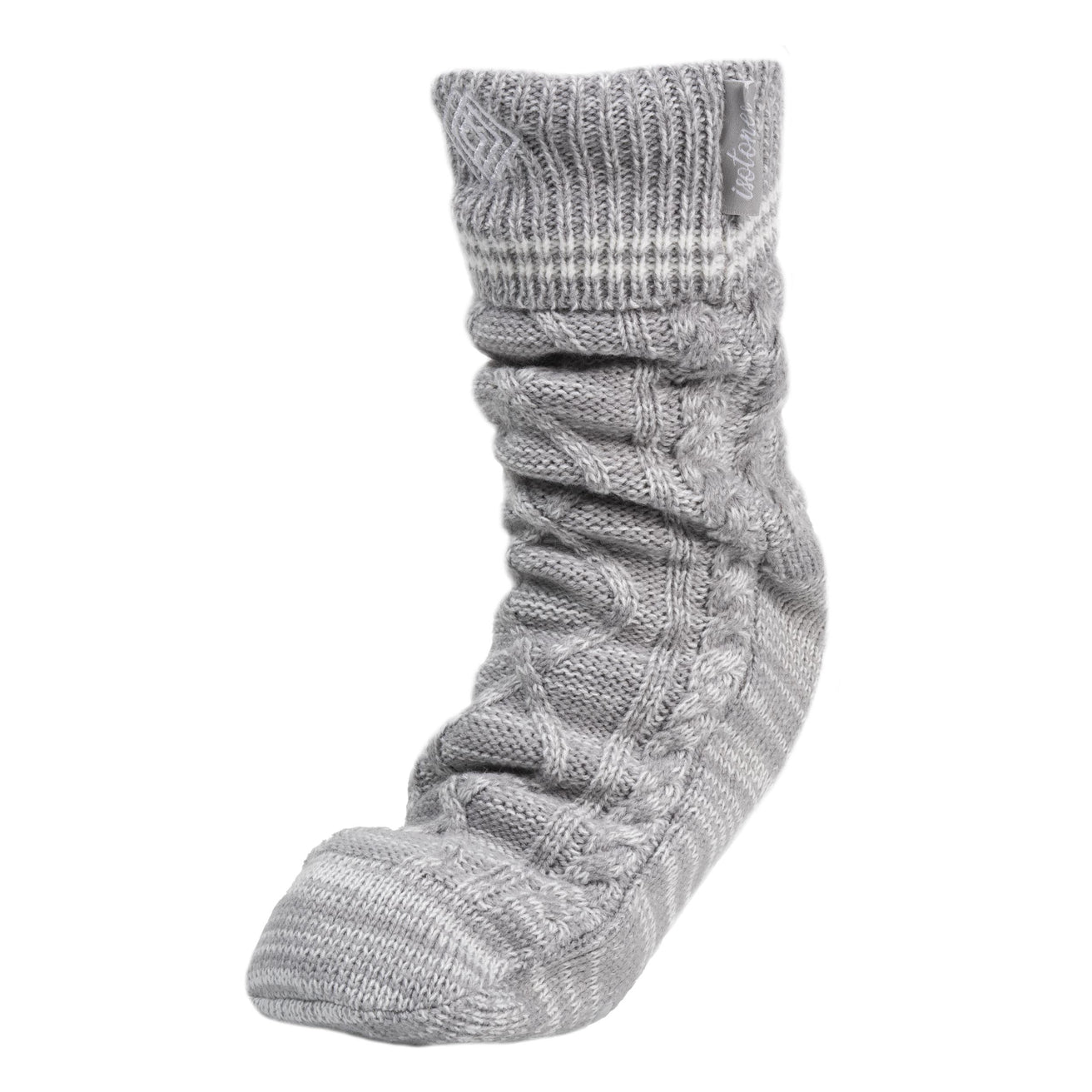 Chaussettes fourrées Homme Gris chiné