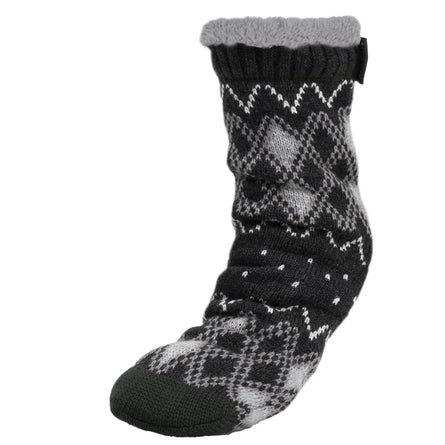 Chaussettes fourrées Homme Jacquard gris - Isotoner