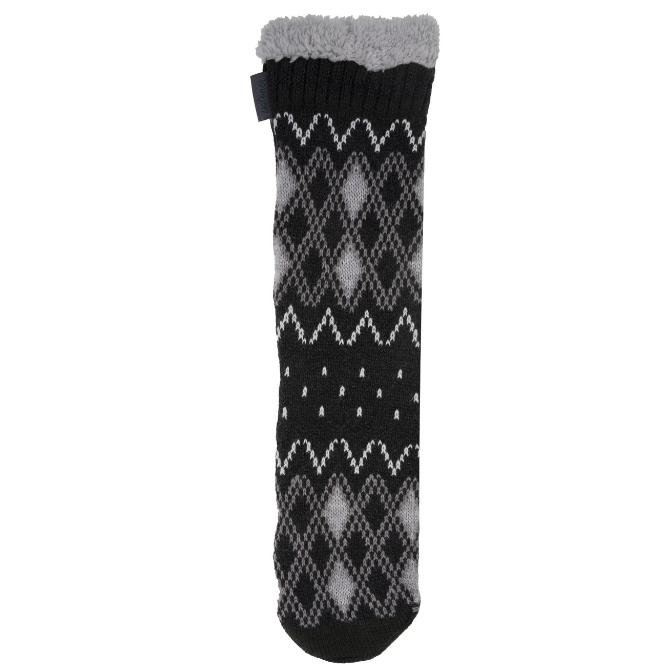 Chaussettes fourrées Homme Jacquard gris