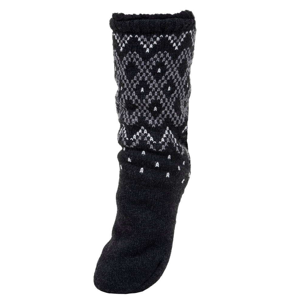 Chaussettes fourrées Homme Jacquard gris - Isotoner