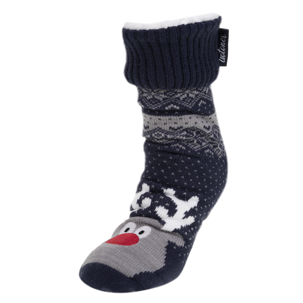 Chaussettes fourrées Homme Noël Marine - Isotoner