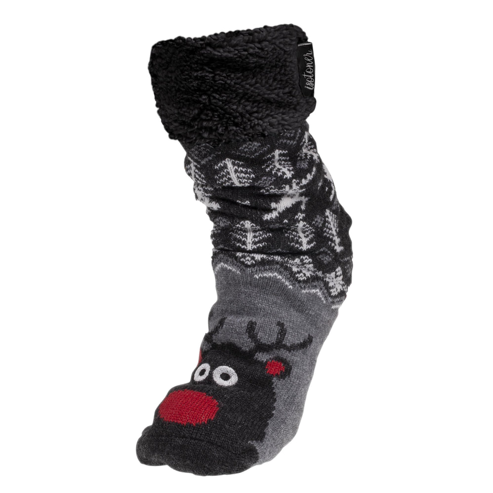 Chaussettes fourrées Homme Gris Noël - Isotoner