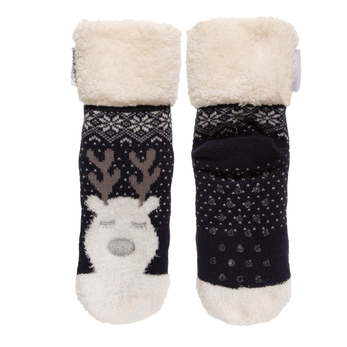 1 Paire Chaussettes Enfants Rayées Nœud Noël | Chaussettes Hautes 7-12 Ans | Hiver Chaudes Confortables | Cadeau Fille Mignonne