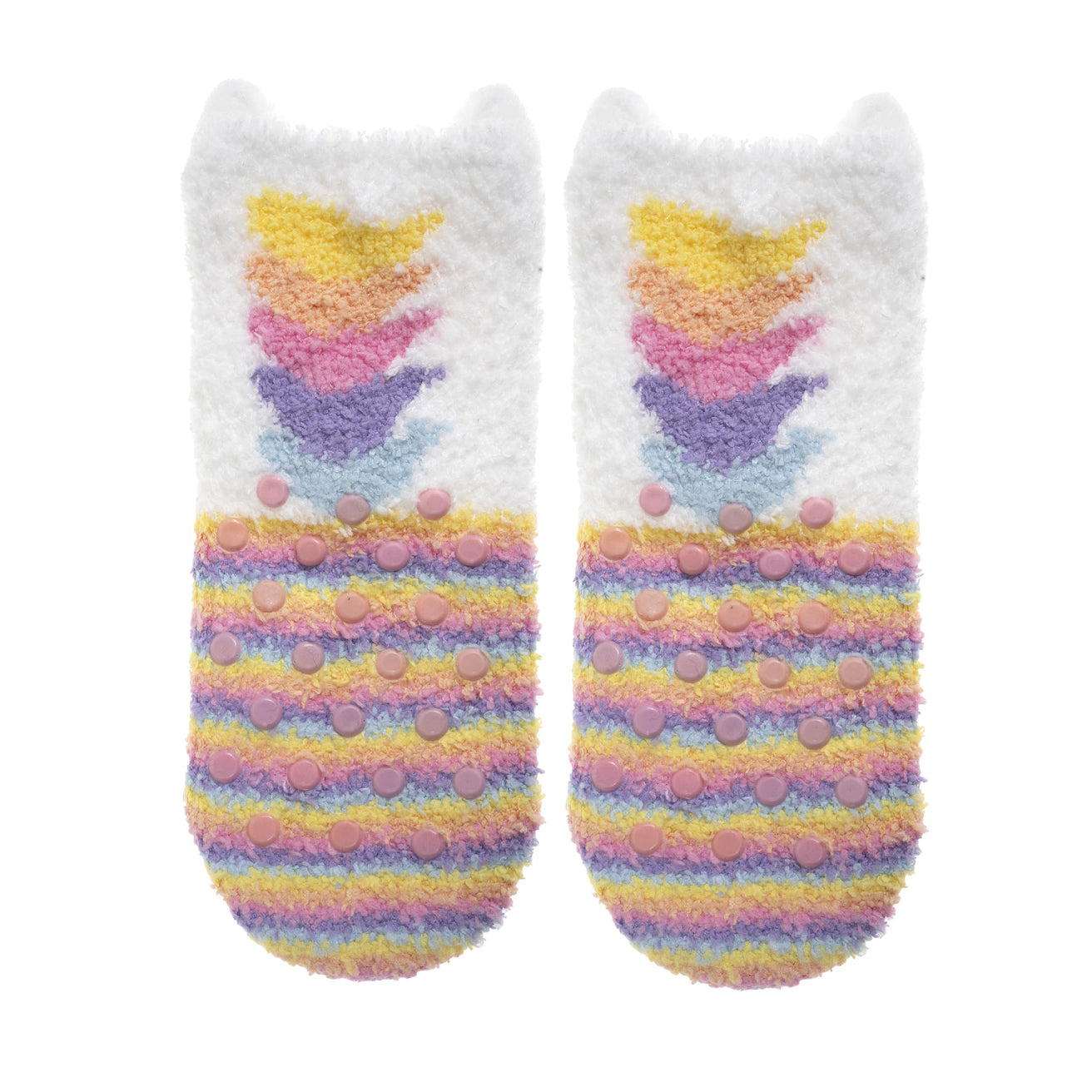 Chaussettes mi-hautes antidérapantes Fille Licorne Multicolor 1/4 ans