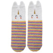 Chaussettes mi-hautes antidérapantes Fille Licorne Multicolor 5/8ans